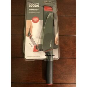 Joseph Joseph Slice & Sharpen‎ 6" Chef's Knife With Sharpening Sheath One Peace